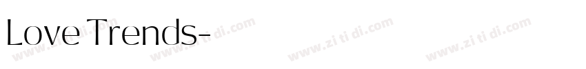Love Trends字体转换